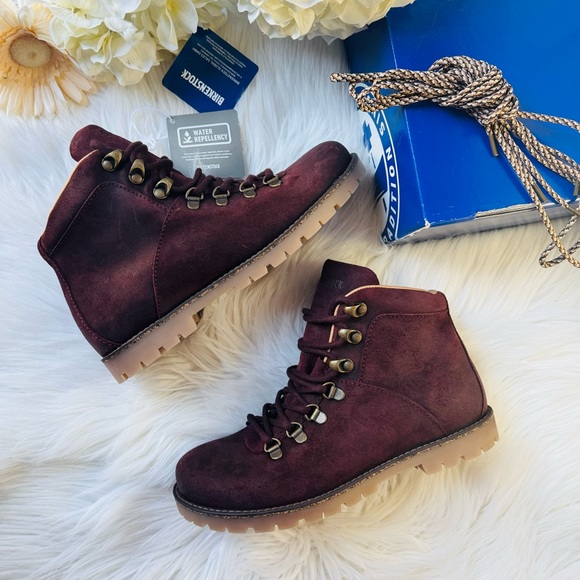 Birkenstock Shoes Birkenstock Jackson Burgundy Boots Poshmark